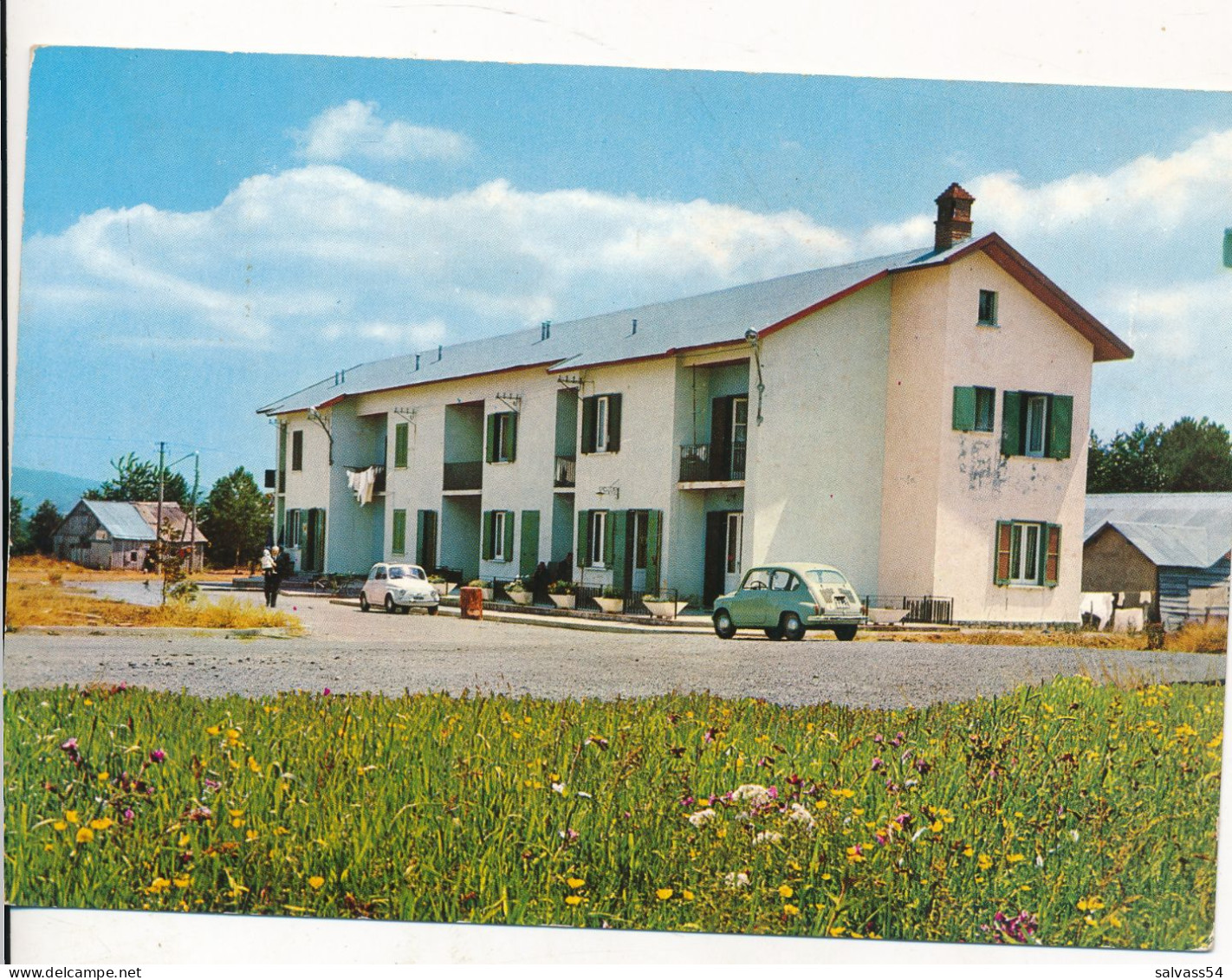 ITALIE - ITALIA - CALABRIA : LA SILA - BORGO SPINETO - Albergo "Il Caminetto" -  Voiture Fiat 500 - Otros & Sin Clasificación