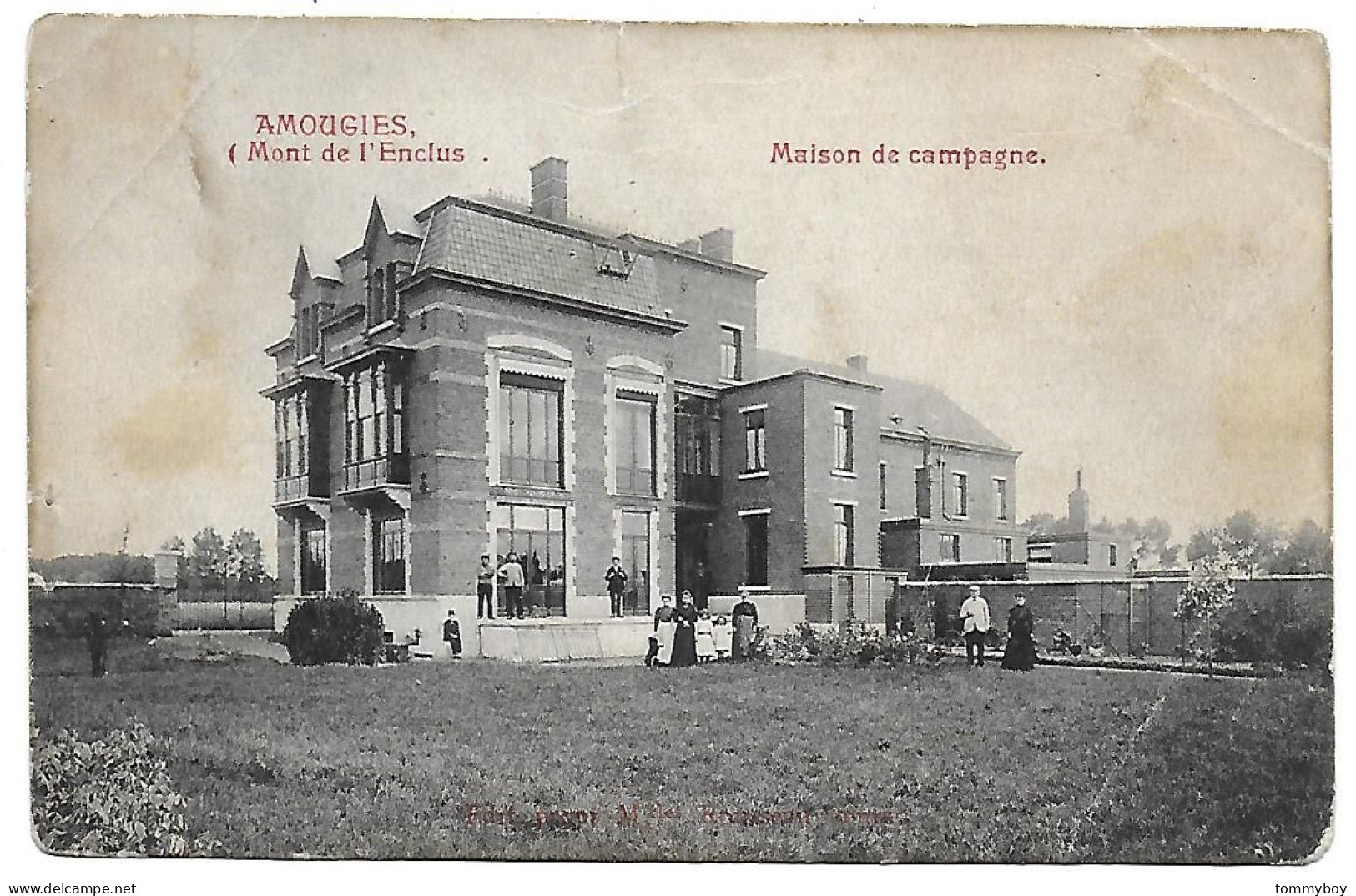 CPA Amougies, Maison De Campagne (légers Plis Dans Les Coins) - Mont-de-l'Enclus