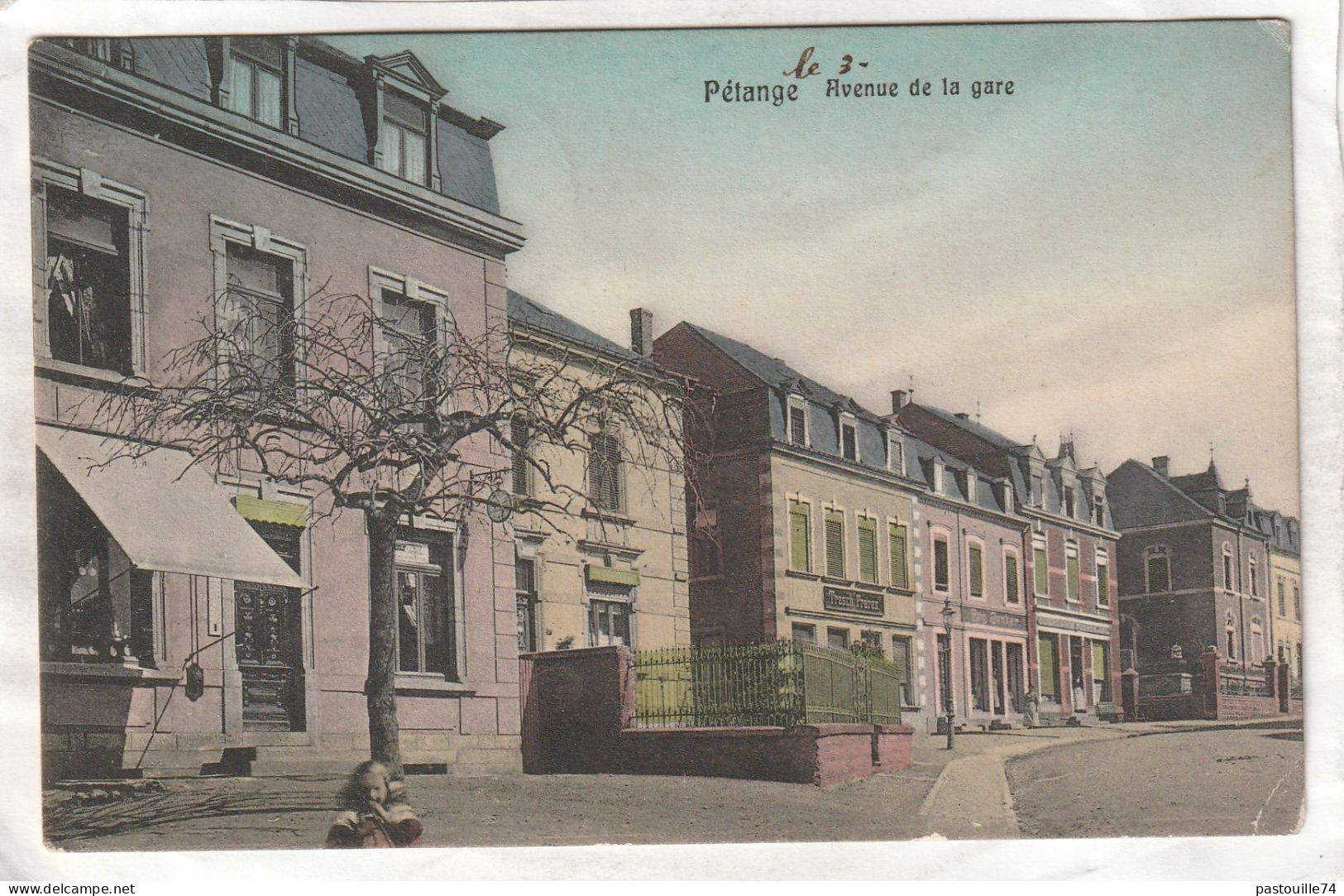 CPA :  14 X 9  -  Pétange  -  Avenue  De  La  Gare - Pétange