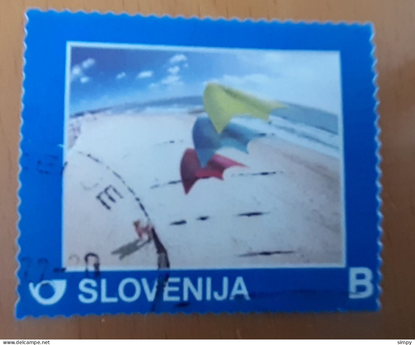 SLOVENIA Paragliding Parachuting Personal Used Stamp - Eslovenia