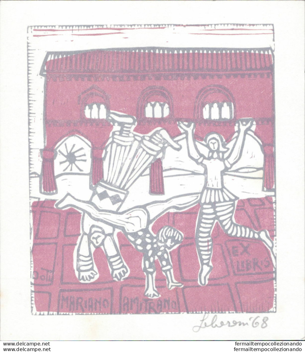 Am102 Ex Libris  Mariano Amitrano - Bookplates