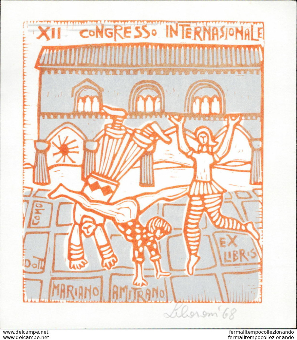 Am98 Ex Libris  Mariano Ametrano - Bookplates