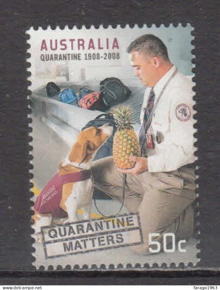 2014 Australia Quarantine Services Dogs Fruits Complete Set Of 1 MNH - Nuevos