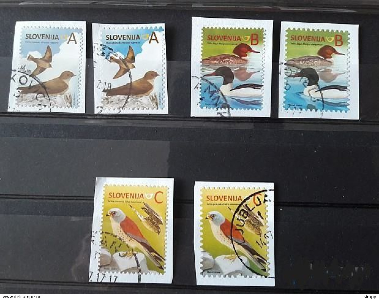 SLOVENIA 2016 Birds Reprint Used Stamps - Slovenia