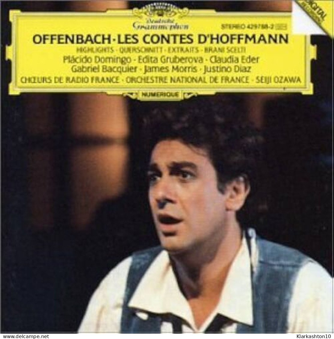 Offenbach: Tales Of Hoffman : Placido Domingo Edita Gruberova - Sonstige & Ohne Zuordnung