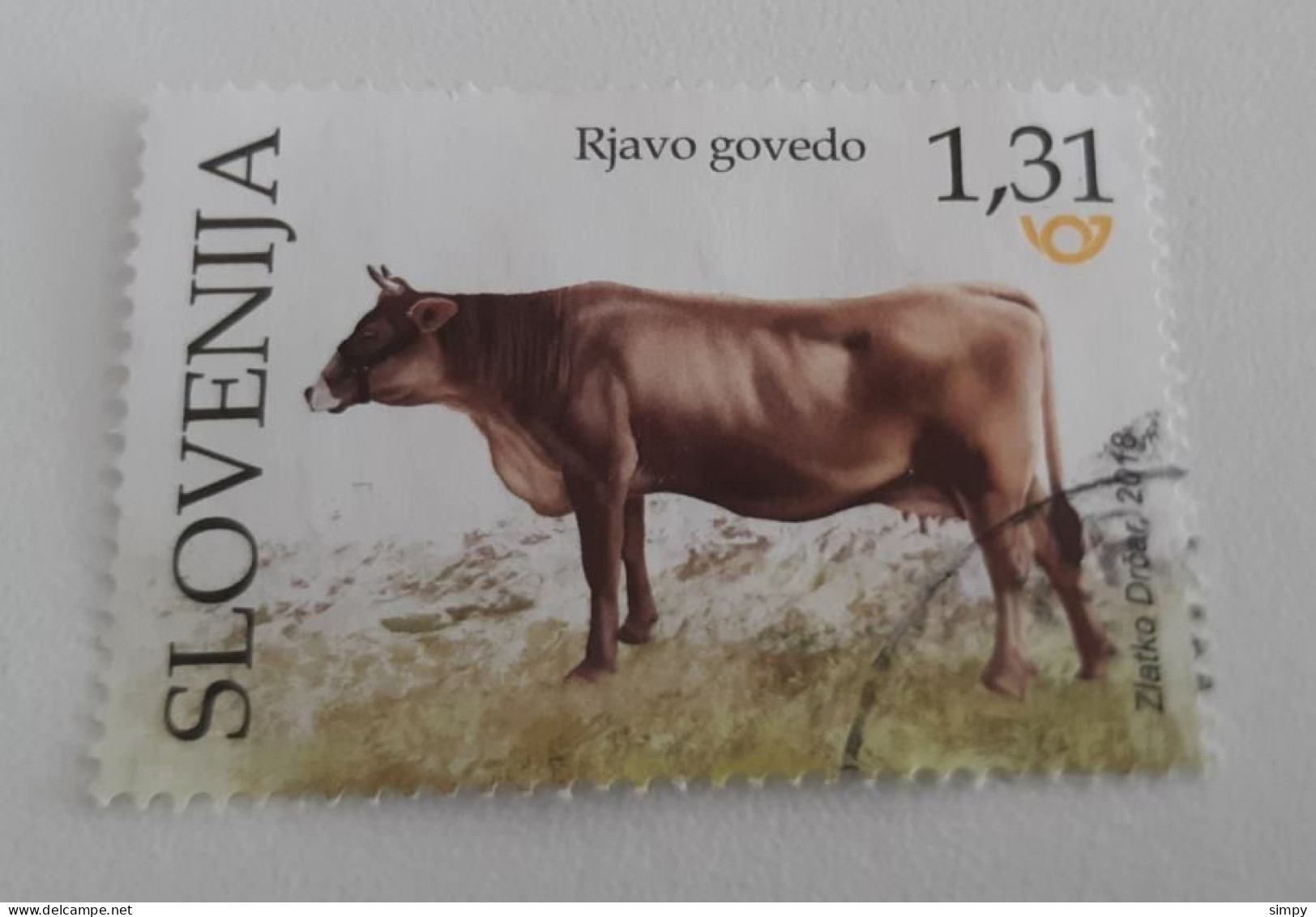 SLOVENIA 2018 Cattle Cow Used Stamp - Eslovenia