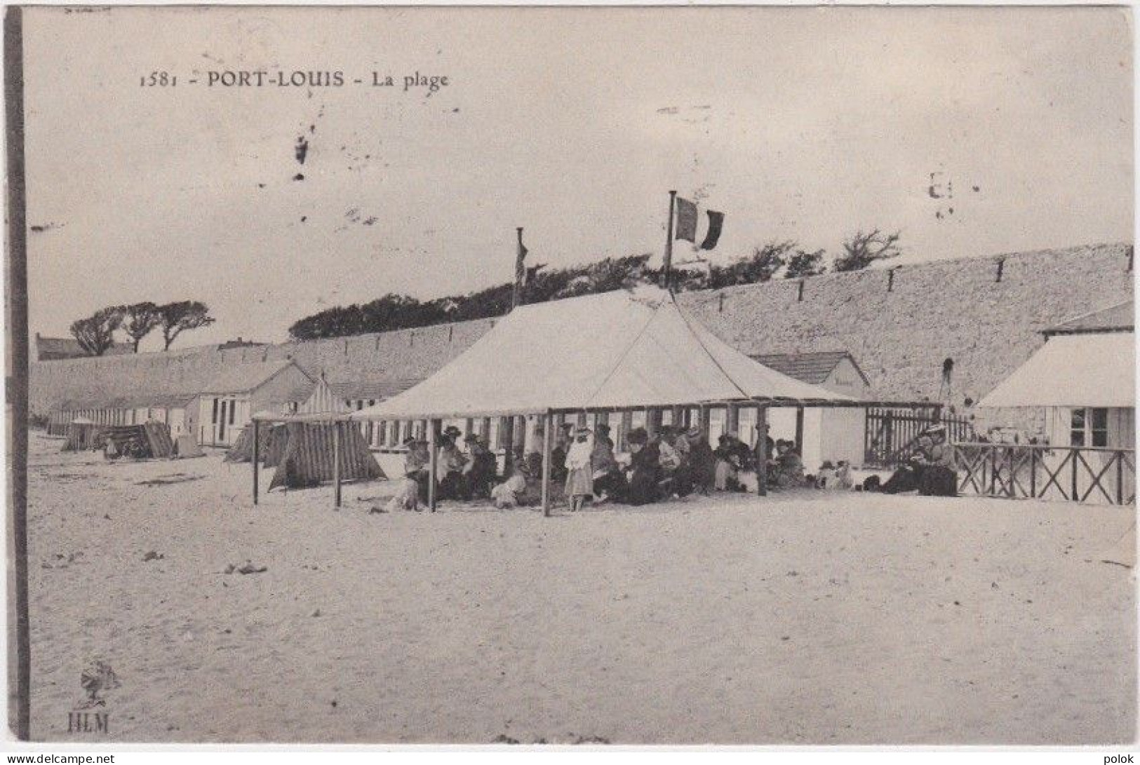 Cn – Cpa PORT LOUIS – La Plage (avec Une Tente) - Port Louis