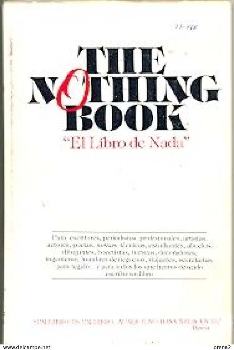 Libro El Libro De La Nada. 27-466 - Other & Unclassified