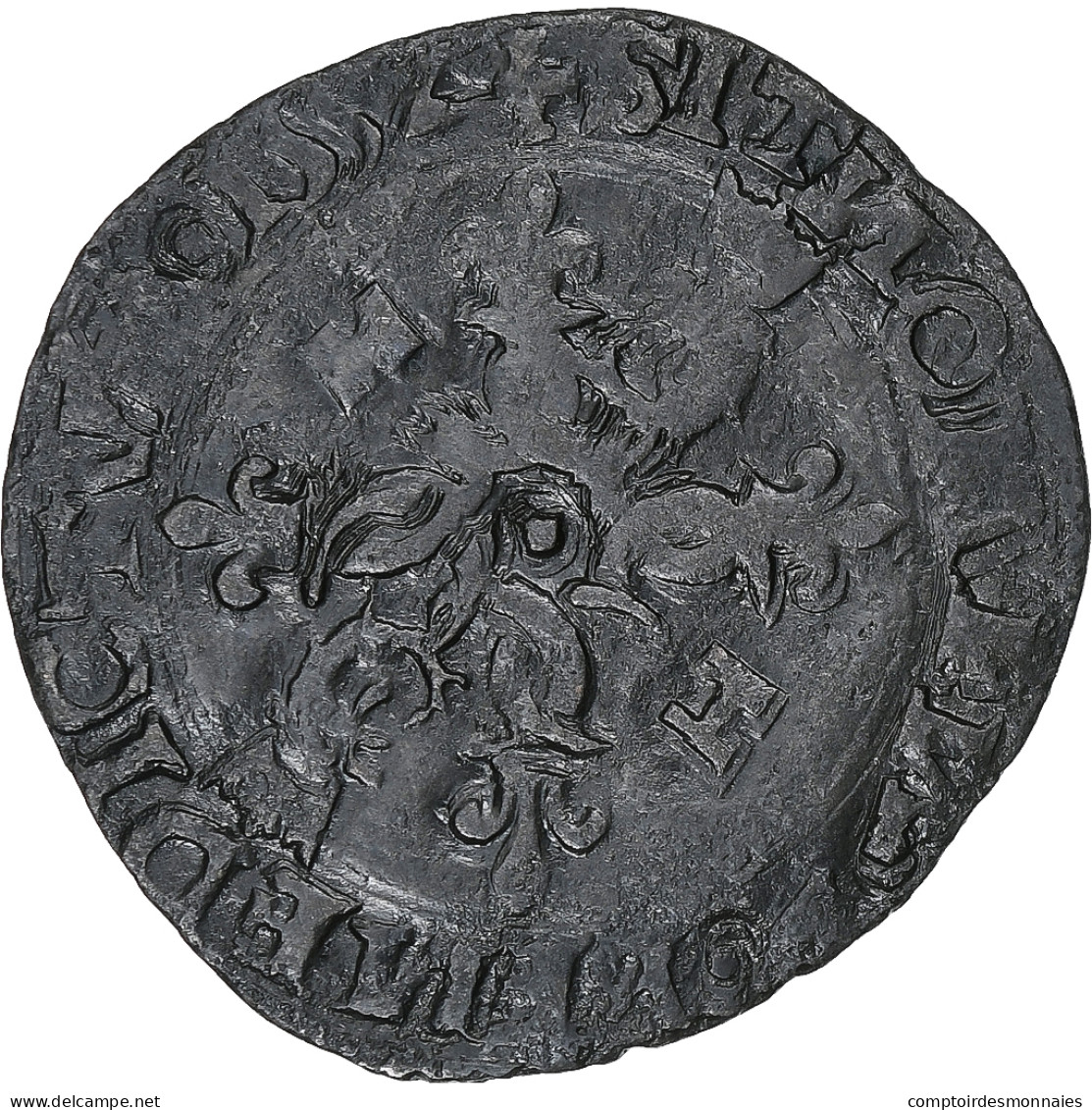 France, Henri II, Douzain Du Dauphiné, 1552, Grenoble, Billon, TB+, Gadoury:359 - 1547-1559 Enrique II