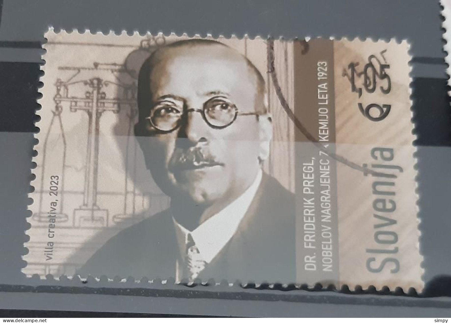 SLOVENIA 2023 Friderik Pregel Nobel Prize Michel 1563 Used Stamp - Eslovenia