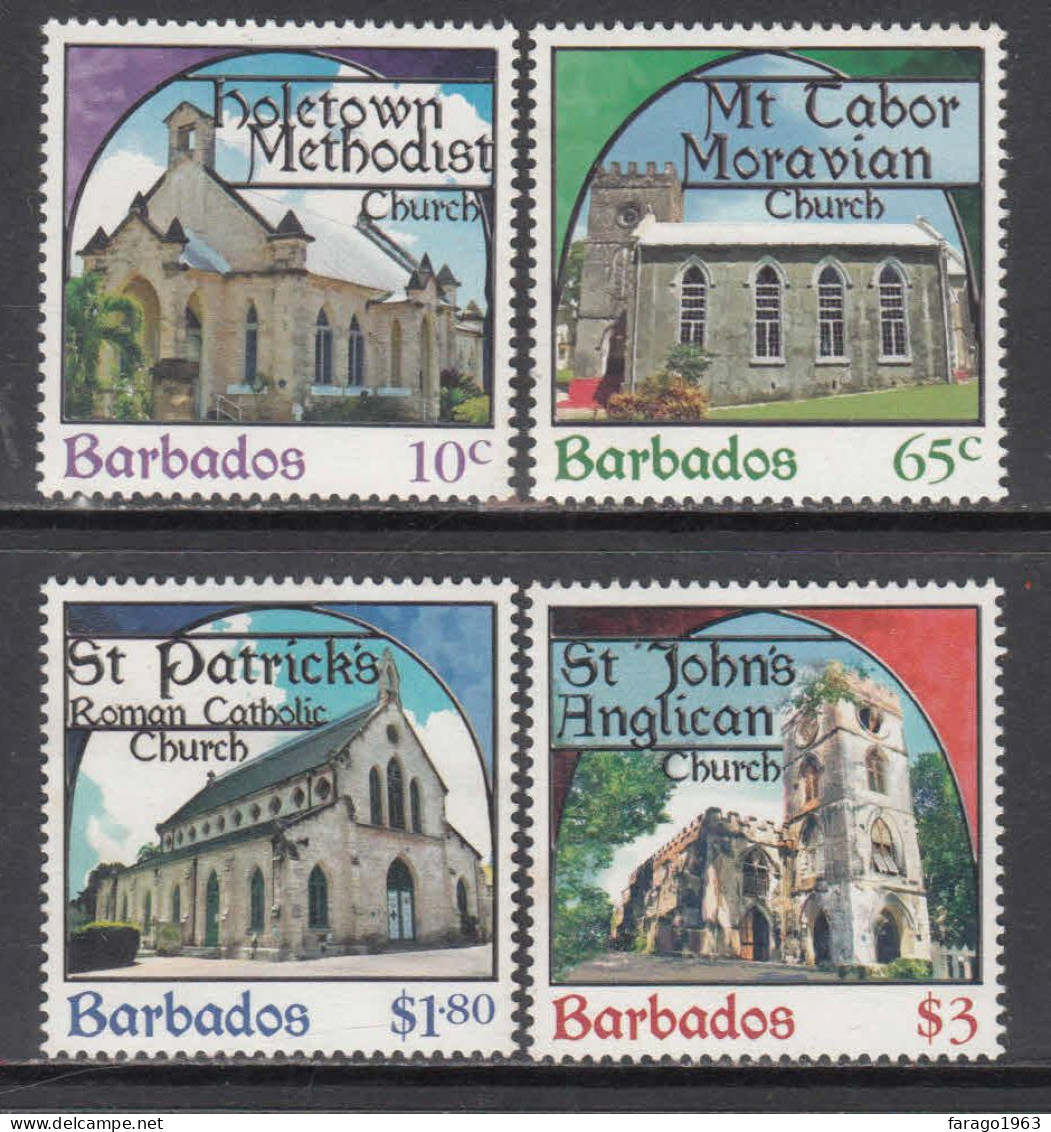 2013 Barbados Christmas Noel Navidad  Complete Set Of 4 MNH - Barbados (1966-...)