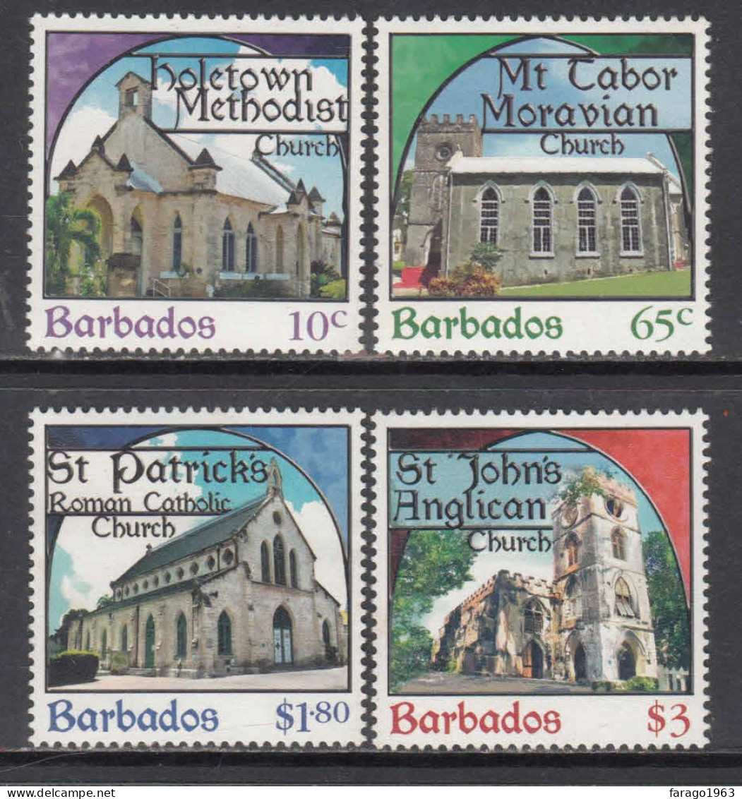 2013 Barbados Christmas Noel Navidad  Complete Set Of 4 MNH - Barbades (1966-...)