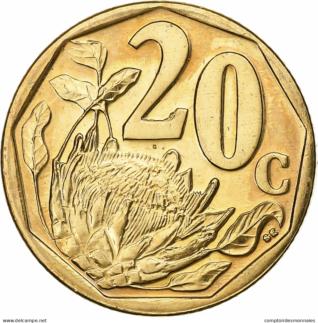 Afrique Du Sud, 20 Cents, 2016, Pretoria, Bronze Plated Steel, SPL+, KM:442 - Sud Africa