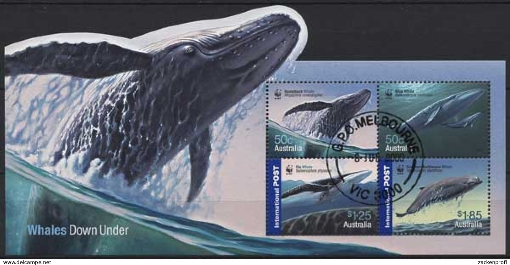 Australien 2006 WWF Naturschutz Wale Buckelwal Block 62 Gestempelt (C24237) - Blocks & Sheetlets