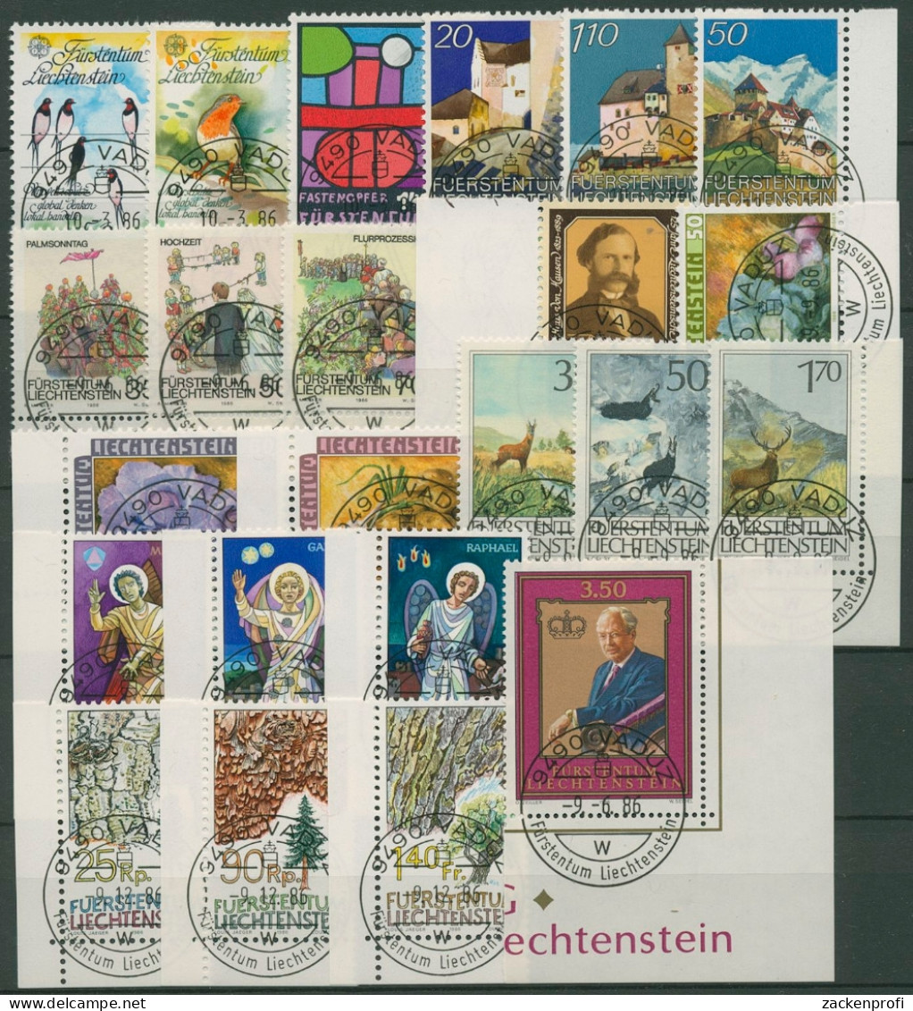 Liechtenstein Jahrgang 1986 Komplett Gestempelt (SG6518) - Usados