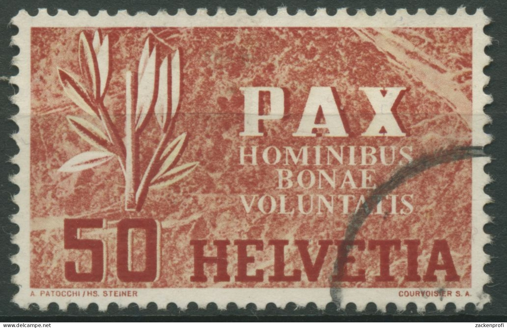 Schweiz 1945 Waffenstillstand In Europa Frieden PAX 452 Gestempelt - Used Stamps