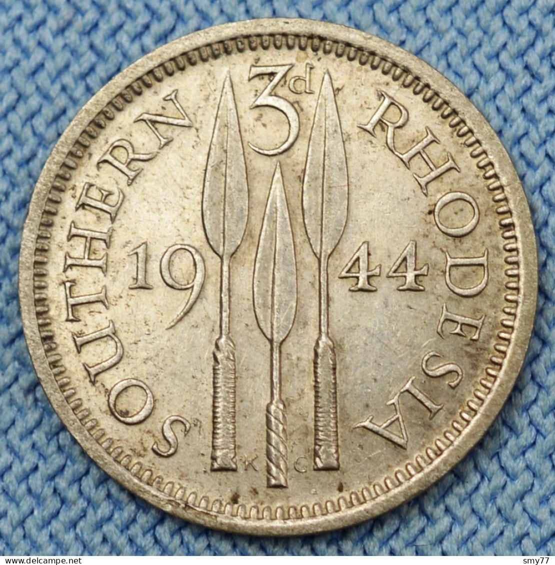 Southern Rhodesia • 3 Pence 1944 • High Grade • George VI • Zimbabwe / Rhodésie Du Sud • [24-594] - Rhodesia