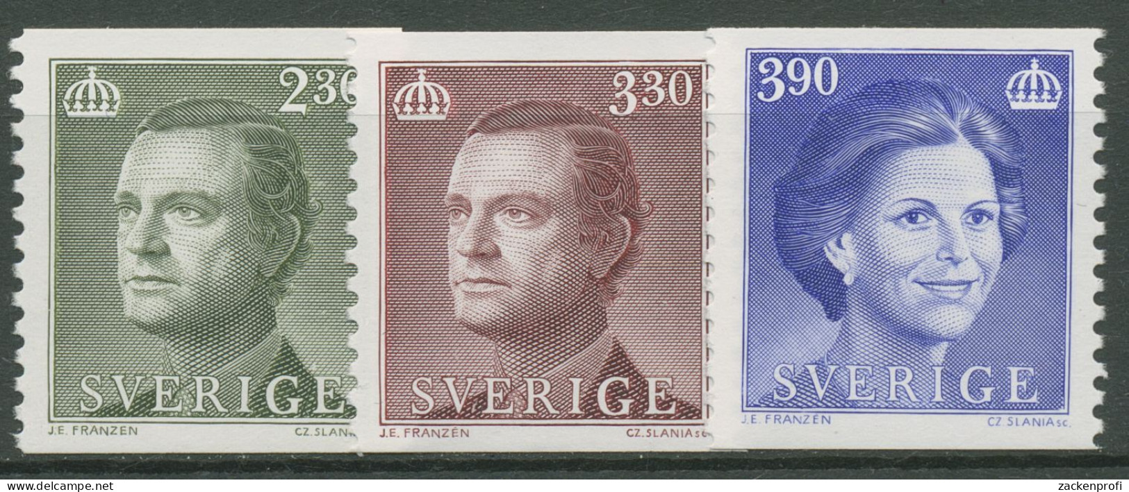 Schweden 1989 König Carl XVI. Gustav & Königin Silvia 1534/36 Postfrisch - Unused Stamps