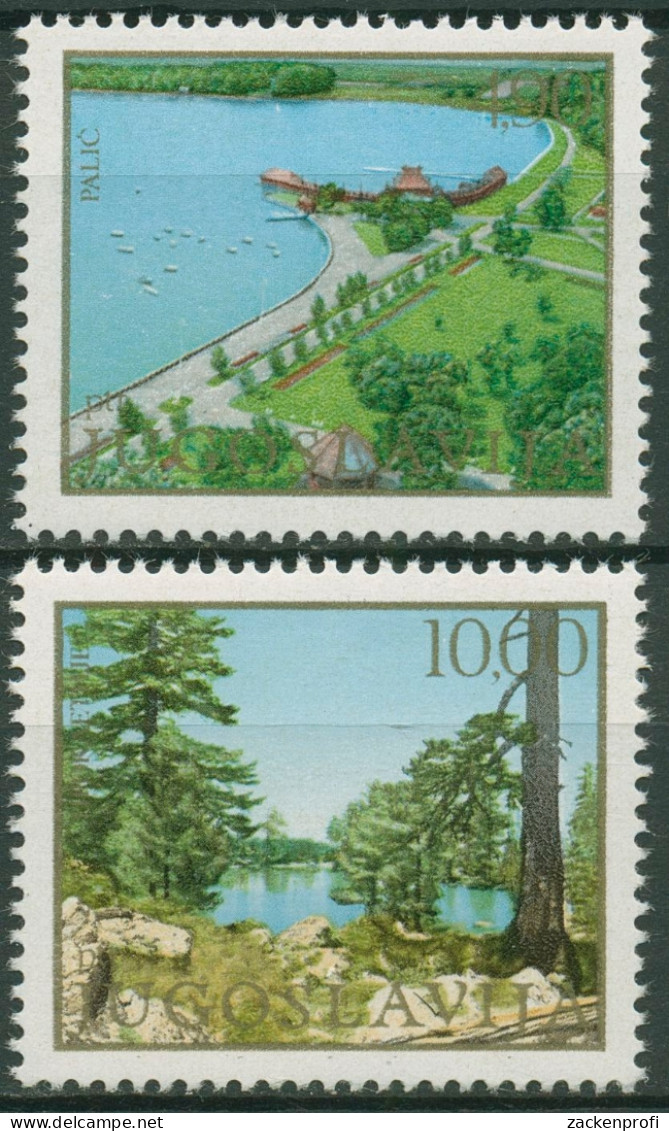 Jugoslawien 1979 Naturschutz Palic-See 1800/01 Postfrisch - Ongebruikt
