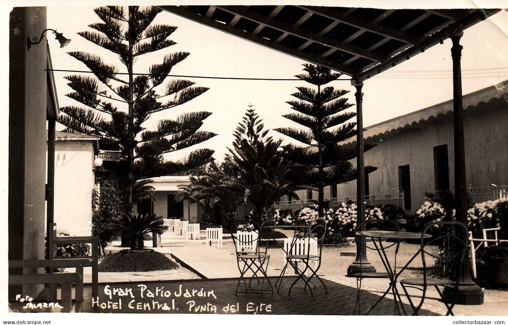 Uruguay Punta Del Este Vintage Original Real Photo Postcard Ca 1930 Hotel - Uruguay