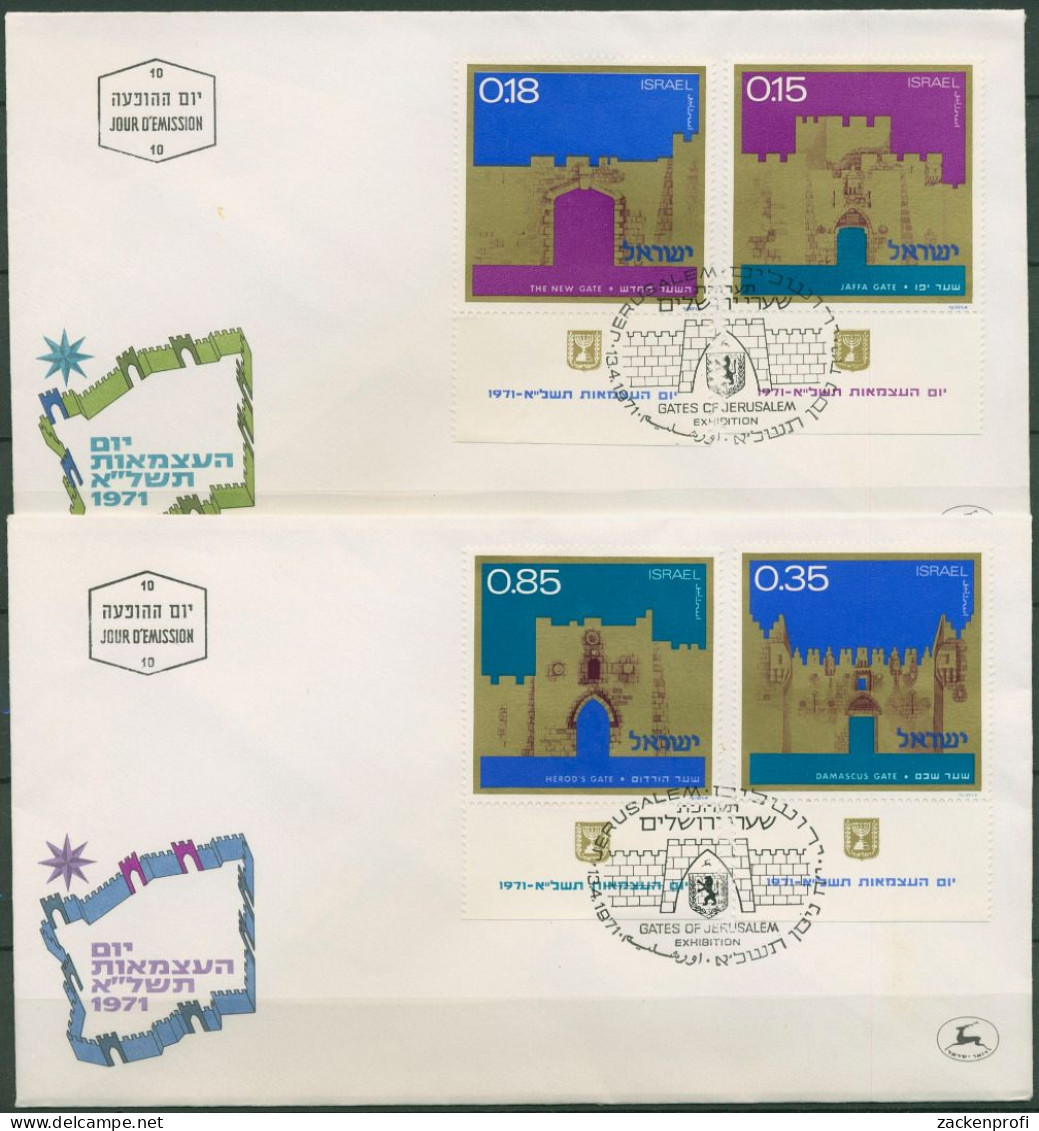 Israel 1971 Jerusalem Stadttore 503/06 Mit Tab Ersttagsbrief FDC (X61328) - FDC