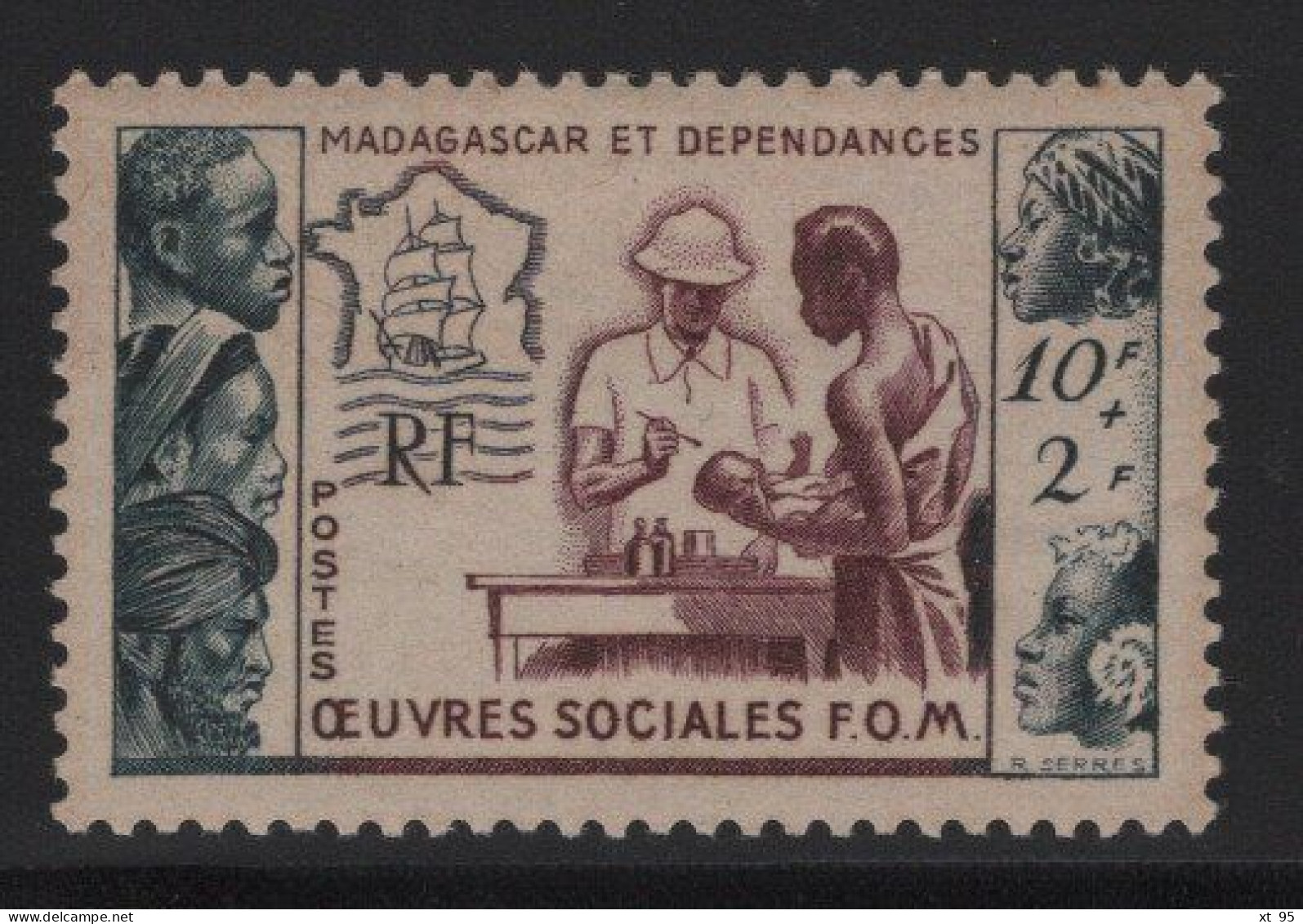 Madagascar - N°320 - * Neuf Avec Trace De Charniere - Cote 9€ - Aéreo