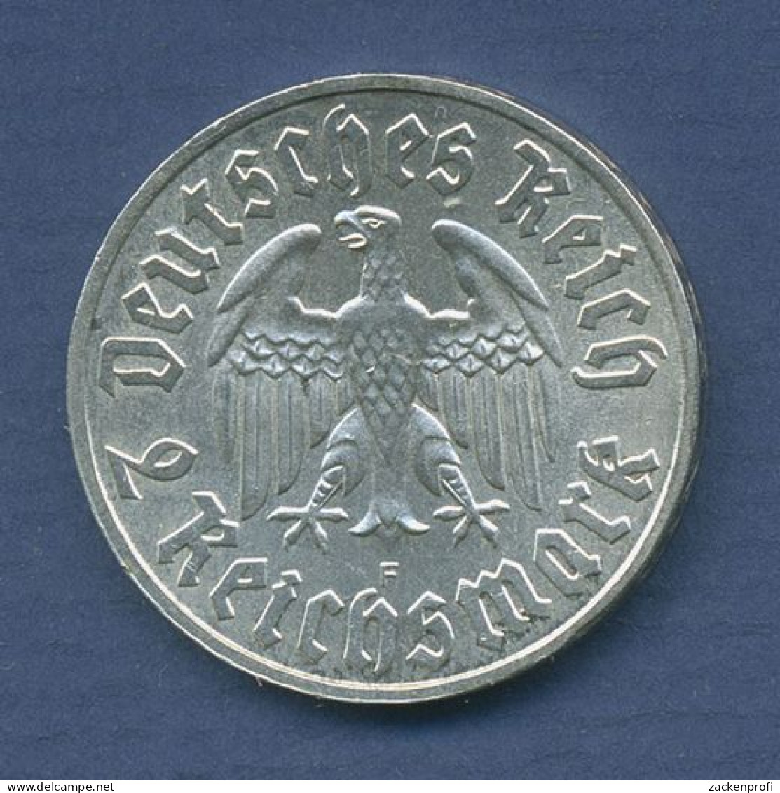Deutsches Reich 2 Mark 1933 F, Martin Luther, J 352 Vz/st (m3788) - 2 Reichsmark