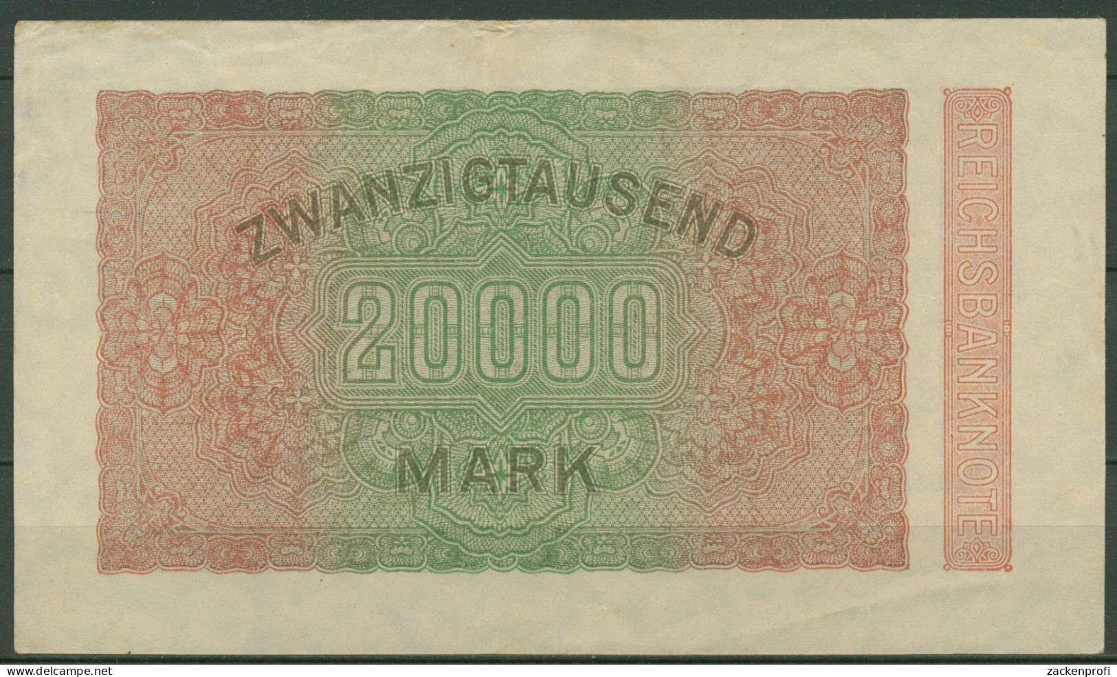 Dt. Reich 20000 Mark 1923, DEU-95f FZ BX, Gebraucht (K1361) - 20.000 Mark