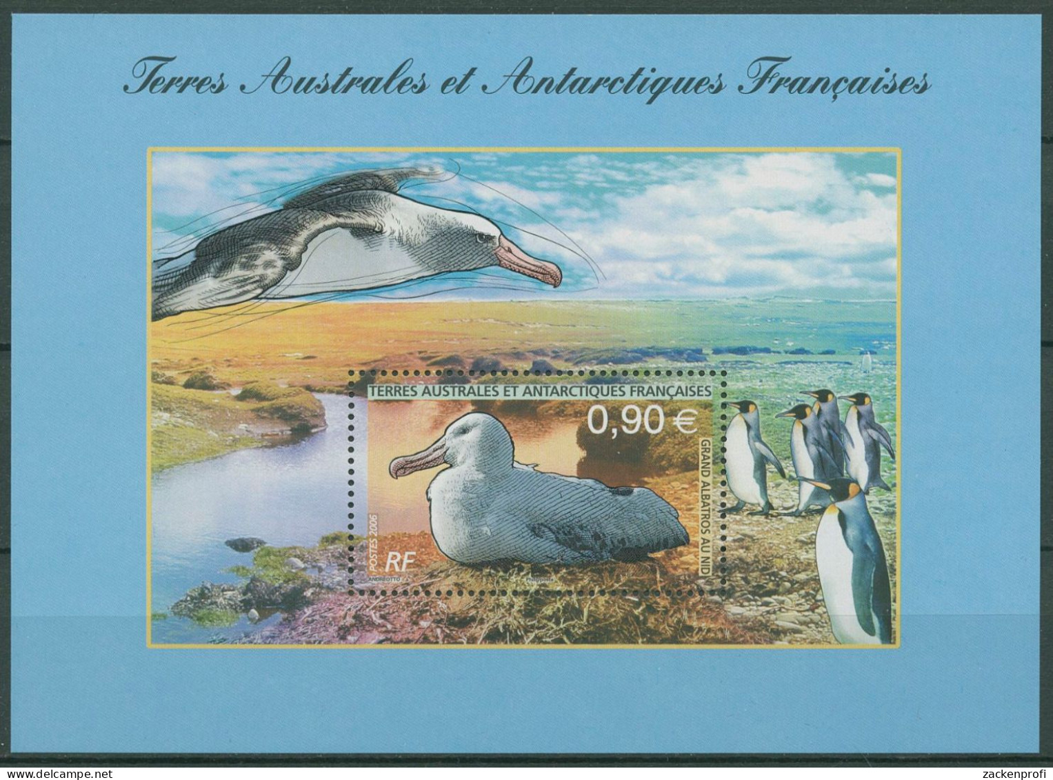 Franz. Antarktis 2006 Vögel Wanderalbatros Block 16 Postfrisch (C40363) - Nuevos