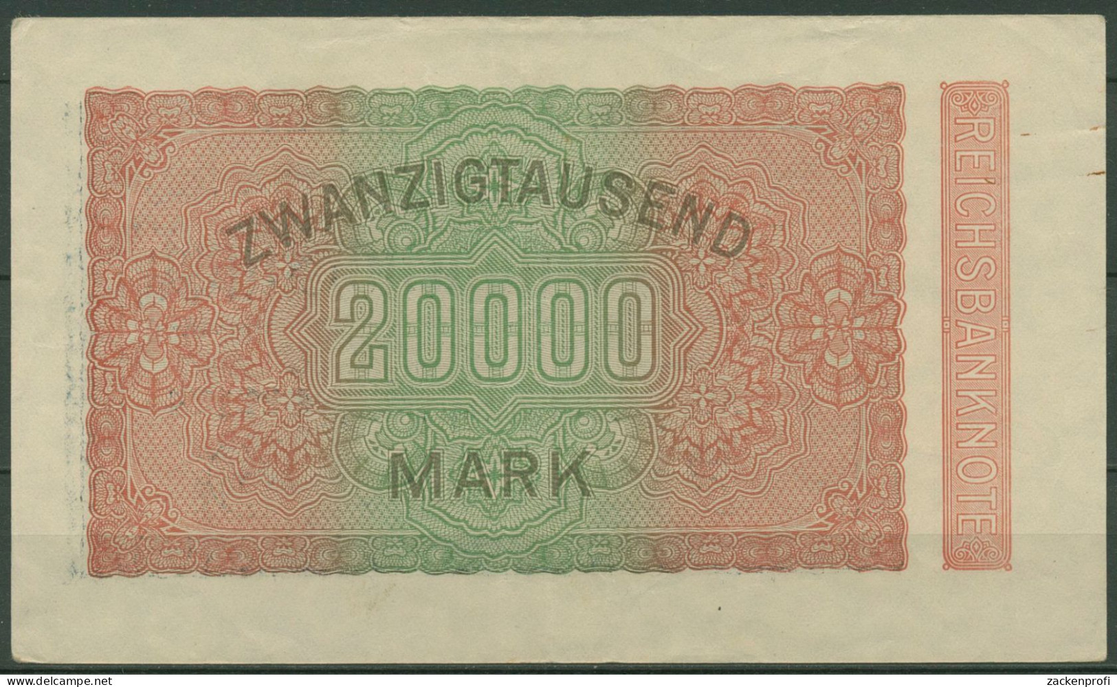 Dt. Reich 20000 Mark 1923, DEU-95f FZ XB, Leicht Gebraucht (K1355) - 20.000 Mark