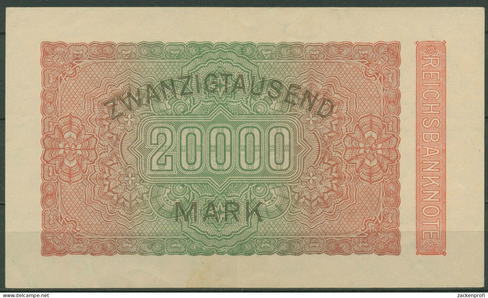 Dt. Reich 20000 Mark 1923, DEU-95c FZ BB, Fast Kassenfrisch (K1348) - 20000 Mark