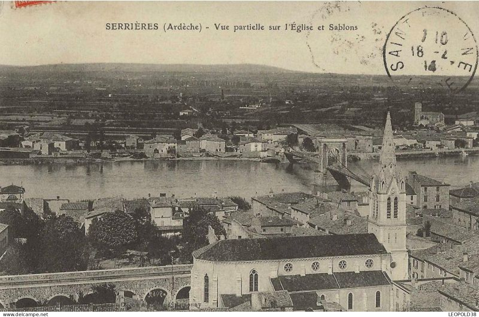 SERRIRES Vue De L'EGLISE - Serrières