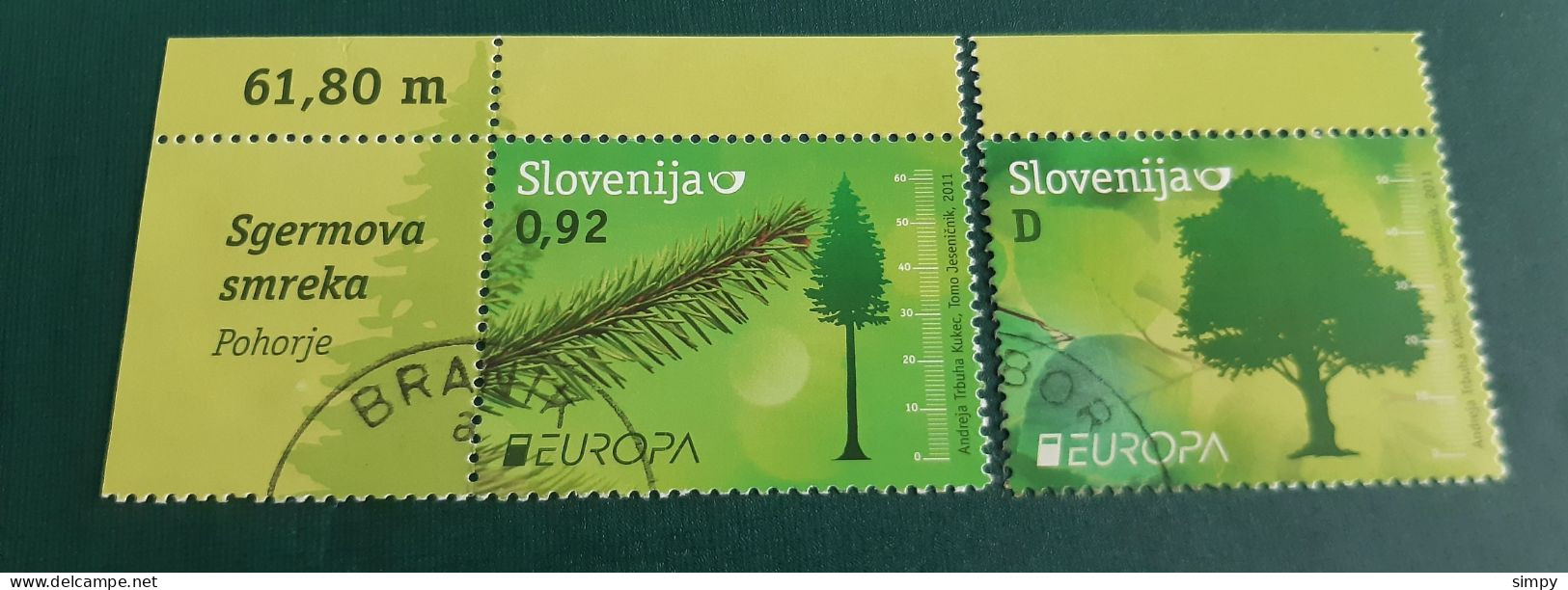 SLOVENIA 2011 Europa Cept Used Stamps - Eslovenia