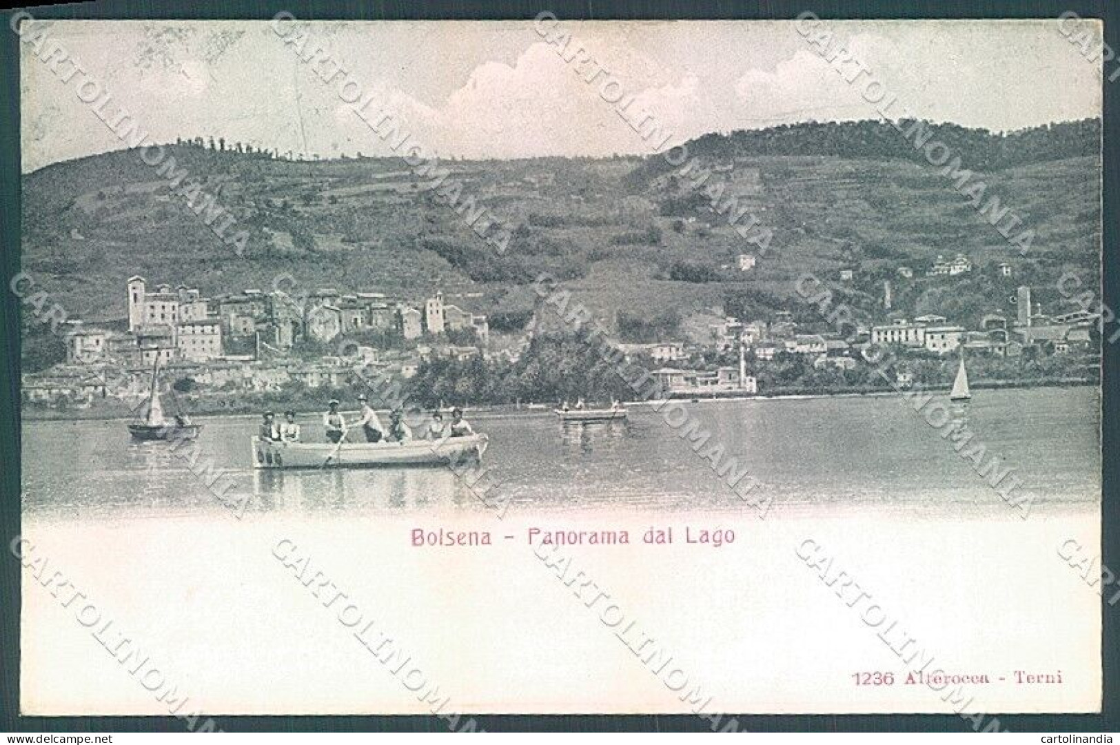 Viterbo Bolsena Lago Alterocca 1236 Cartolina JK4363 - Viterbo