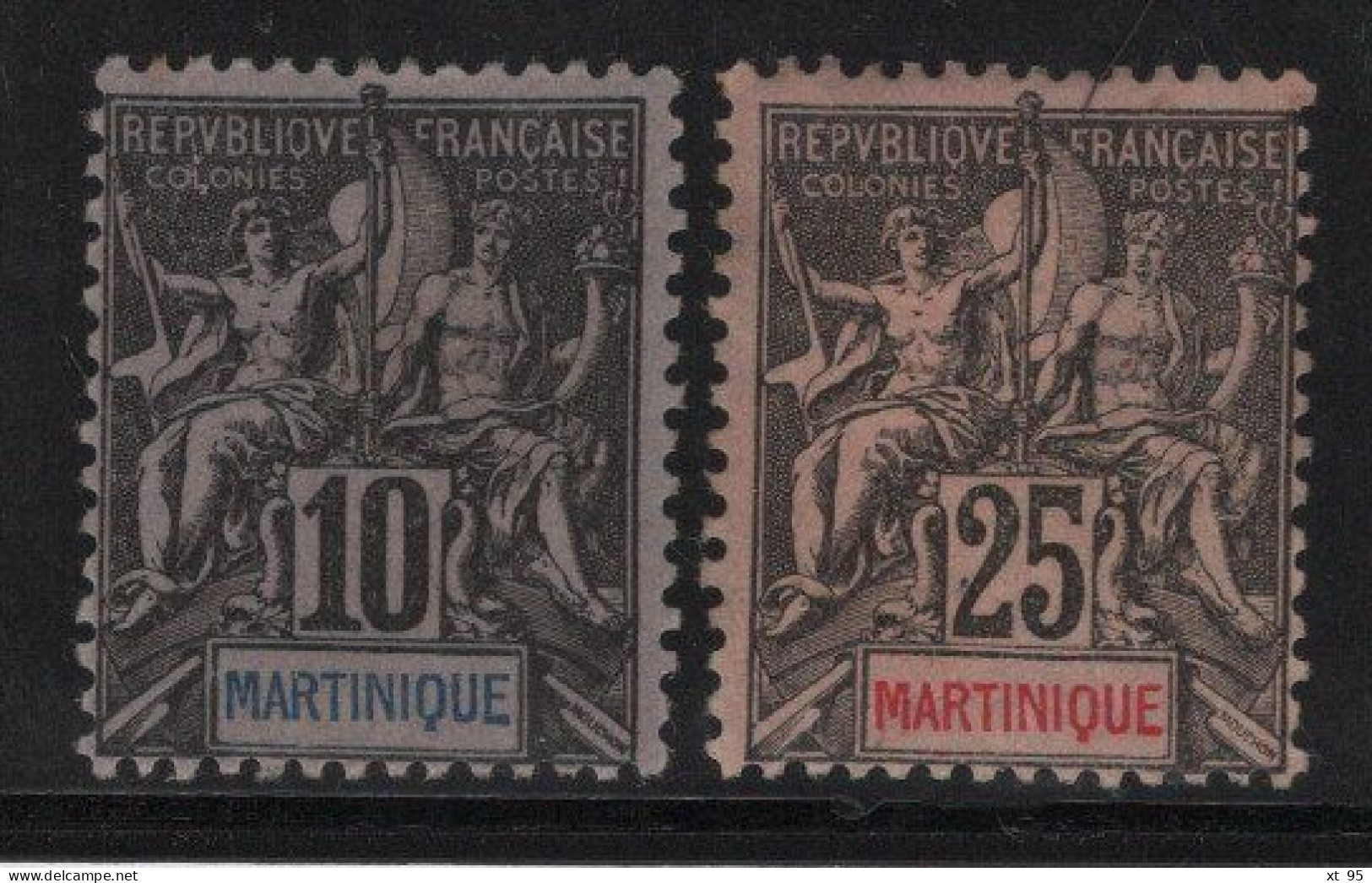 Martinique - N°35+38 - NSG Neufs Sans Gomme - Cote 45€ - Neufs