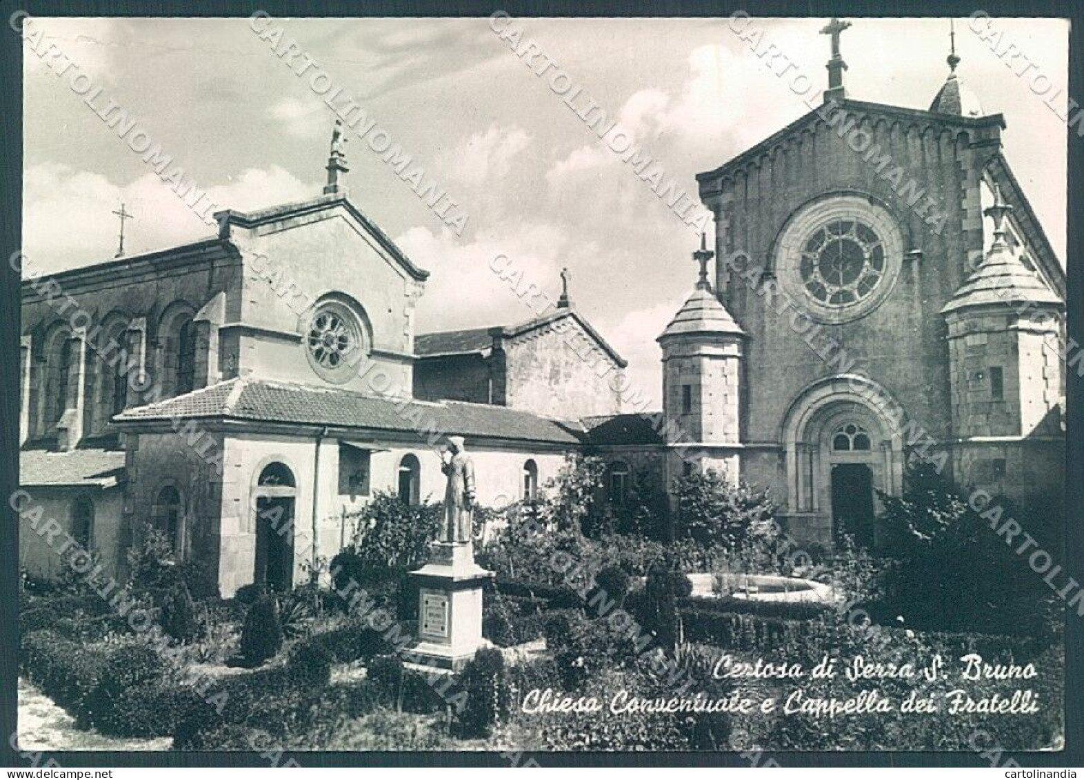 Vibo Valentia Serra San Bruno Chiesa PIEGA Foto FG Cartolina JK3039 - Vibo Valentia