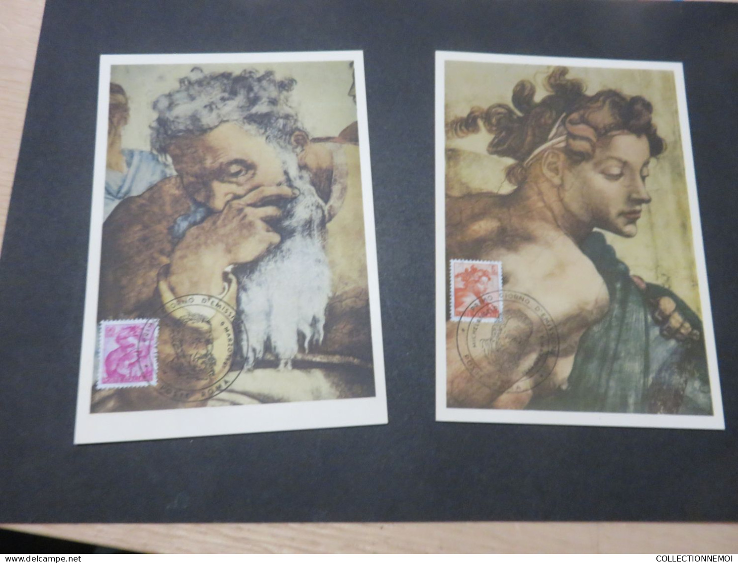 lot de cartes MAXIMUM,,, sur MICHELANGELO 19 cartes