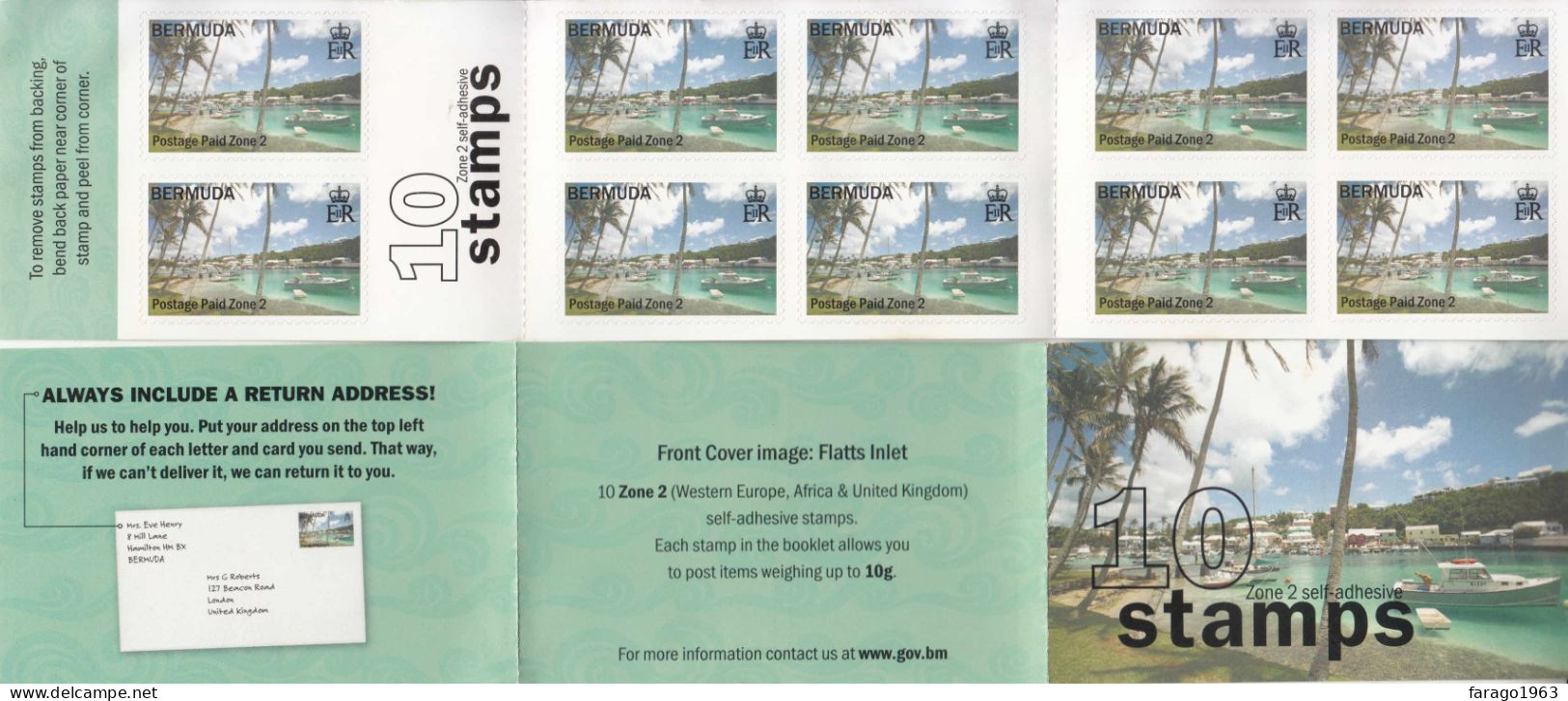 2008 Bermuda Boats ZONE 2 Complete Booklet Of 10 MNH Face Value $8.50 + - Bermuda