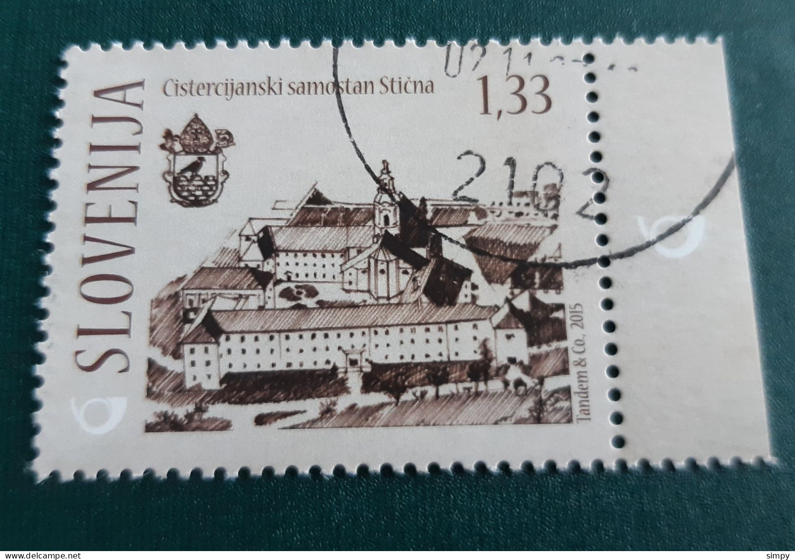 SLOVENIA 2015 Monastery Sticna Used Stamp - Eslovenia