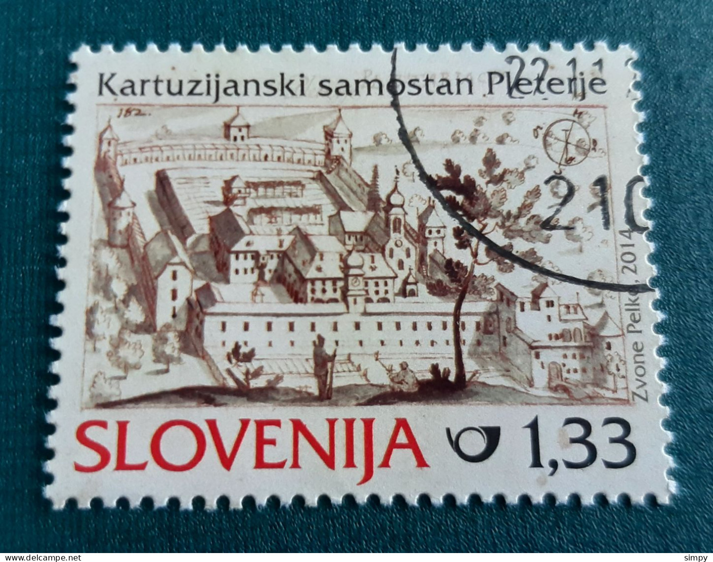 SLOVENIA 2011 Monastery Pleterje Used Stamp - Eslovenia