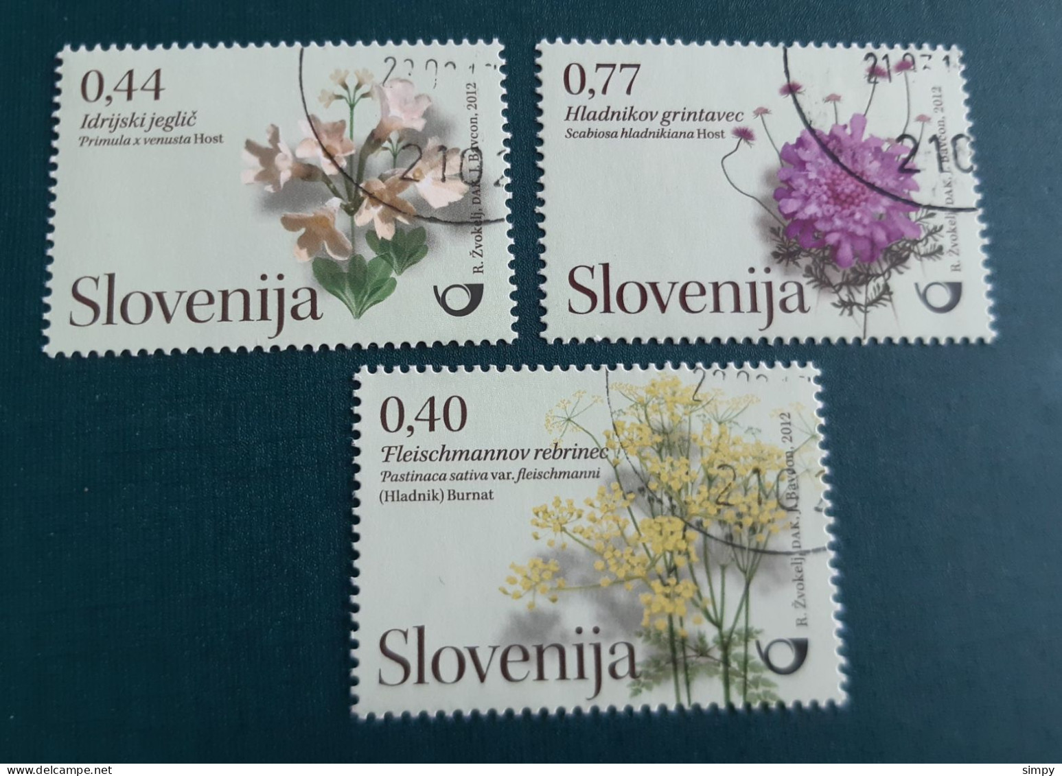 SLOVENIA 2012 Flowers  Used Stamps - Eslovenia