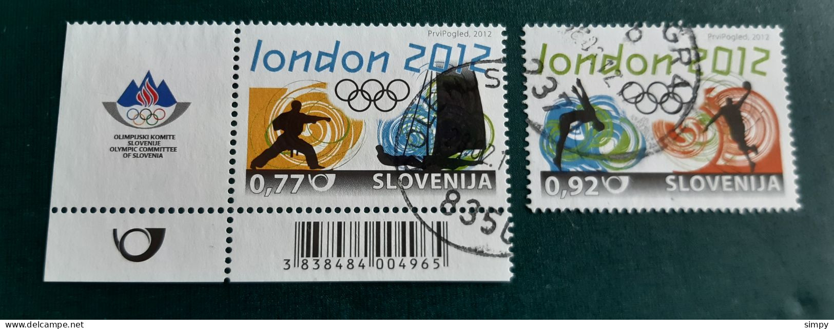 SLOVENIA 2012 Olympic Games London  Used Stamps - Eslovenia