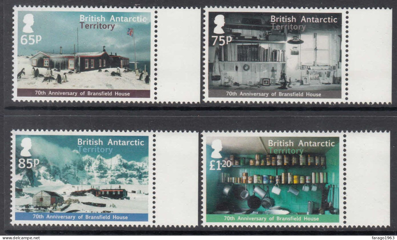 2013 British Antarctic Territory Bransfield House Penguins Complete Set Of 4 MNH - Unused Stamps