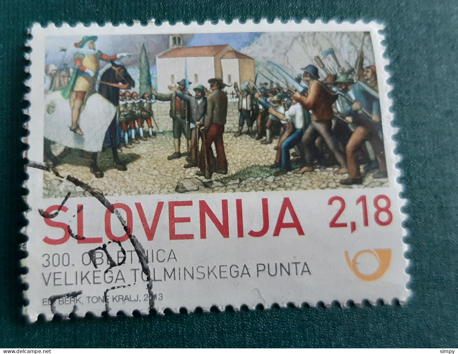 SLOVENIA 2013 -  Tolmin Peasant Revolt 300th  Used Stamp - Eslovenia