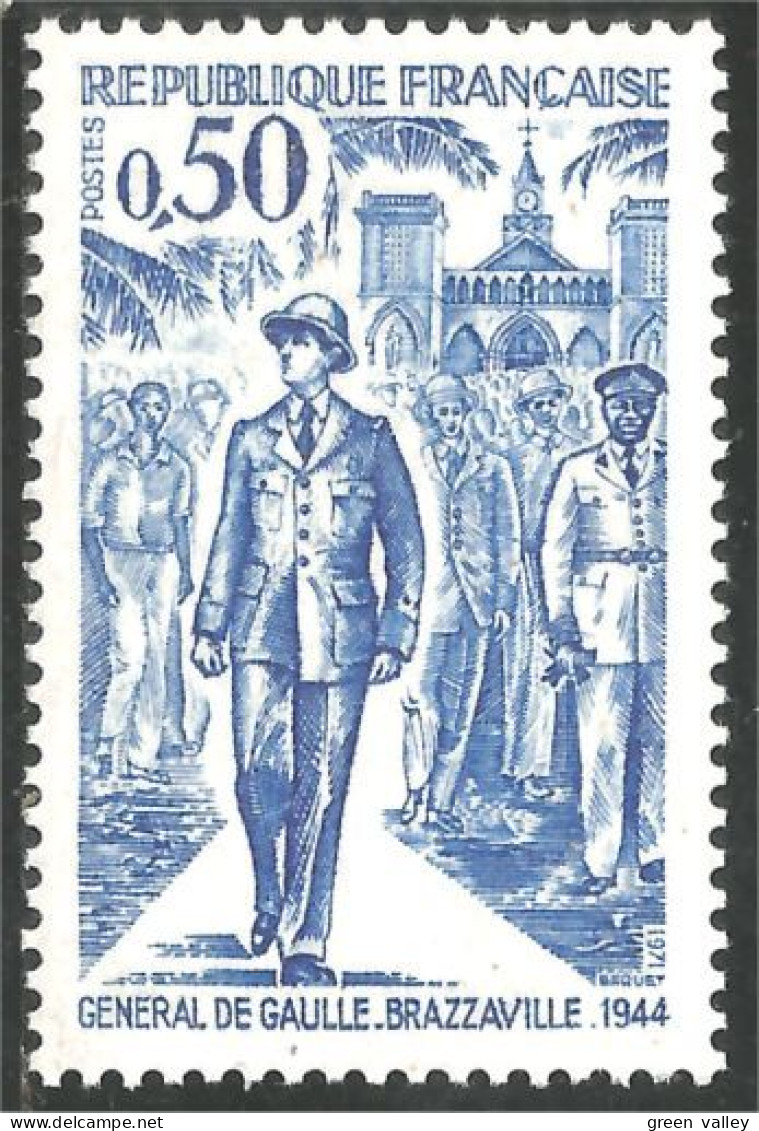 346 France Yv 1696 De Gaulle Brazzaville MNH ** Neuf SC (1696-1b) - De Gaulle (General)