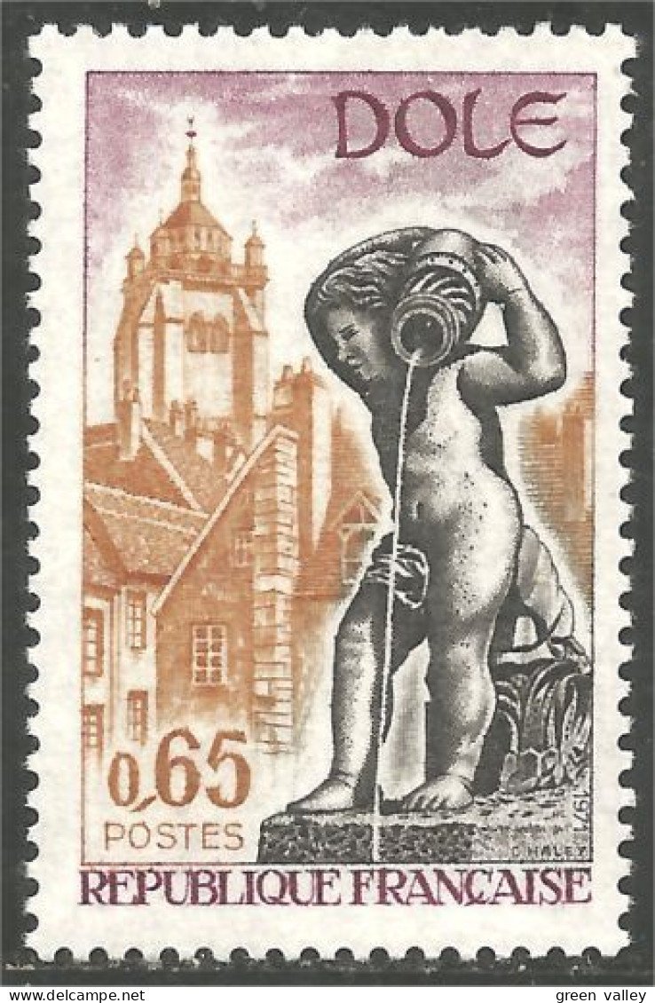 346 France Yv 1684 Statue Fontaine Dôle Fountain Water Wasser Eau MNH ** Neuf SC (1684-1b) - Skulpturen