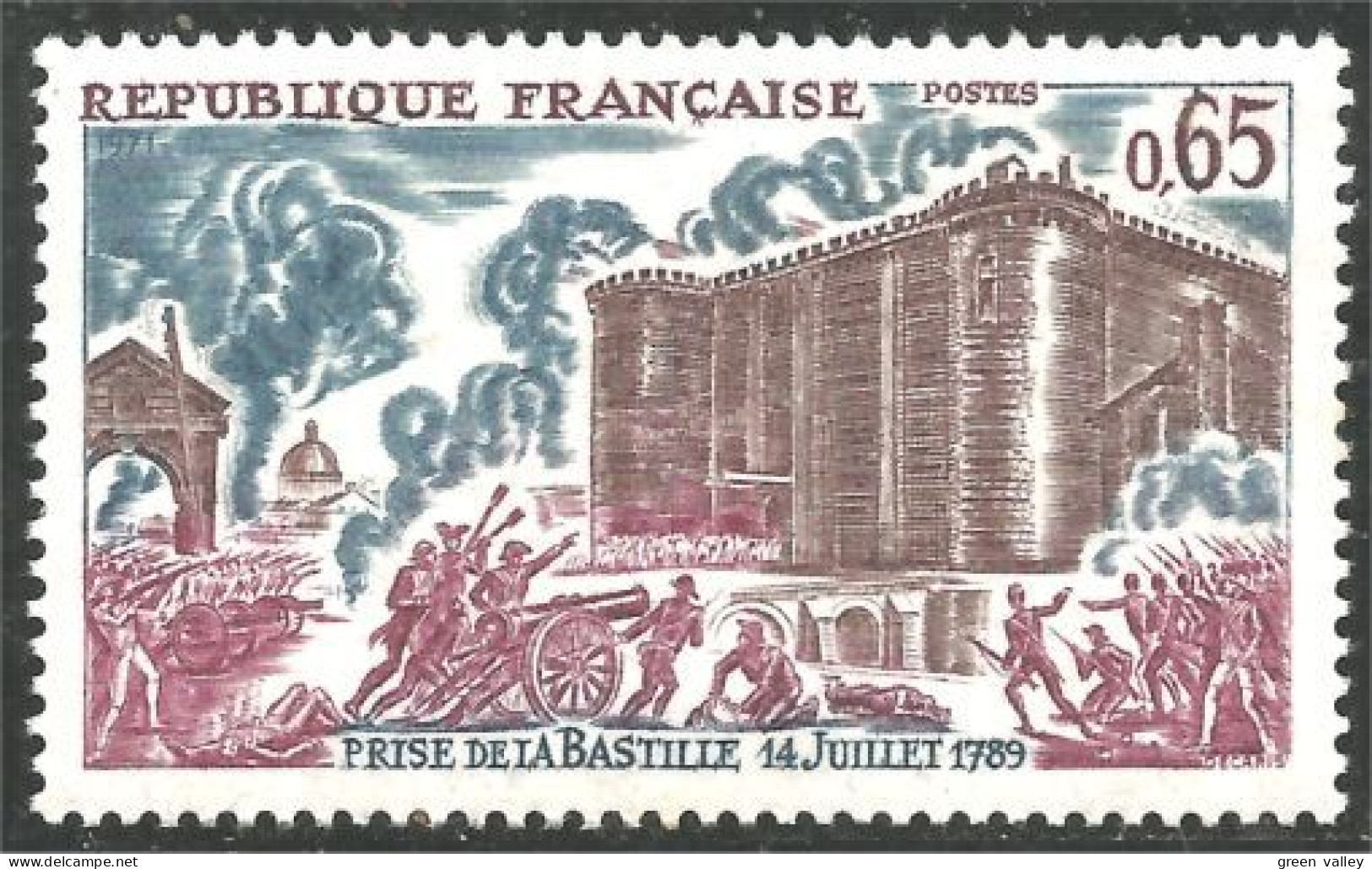 346 France Yv 1680 Prise Bastille Storming Révolution MNH ** Neuf SC (1680-1b) - Franse Revolutie