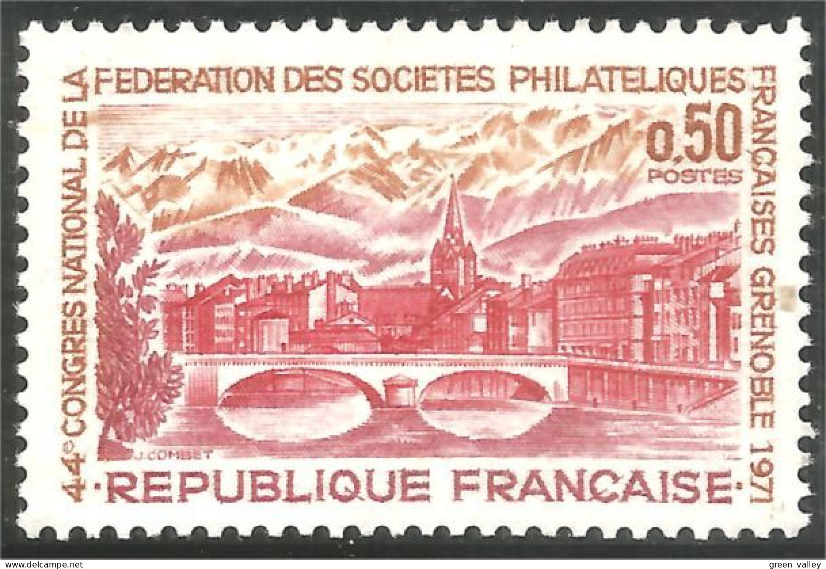 346 France Yv 1681 Grenoble Pont Bridge Brucke Ponte Puente MNH ** Neuf SC (1681-1b) - Bridges