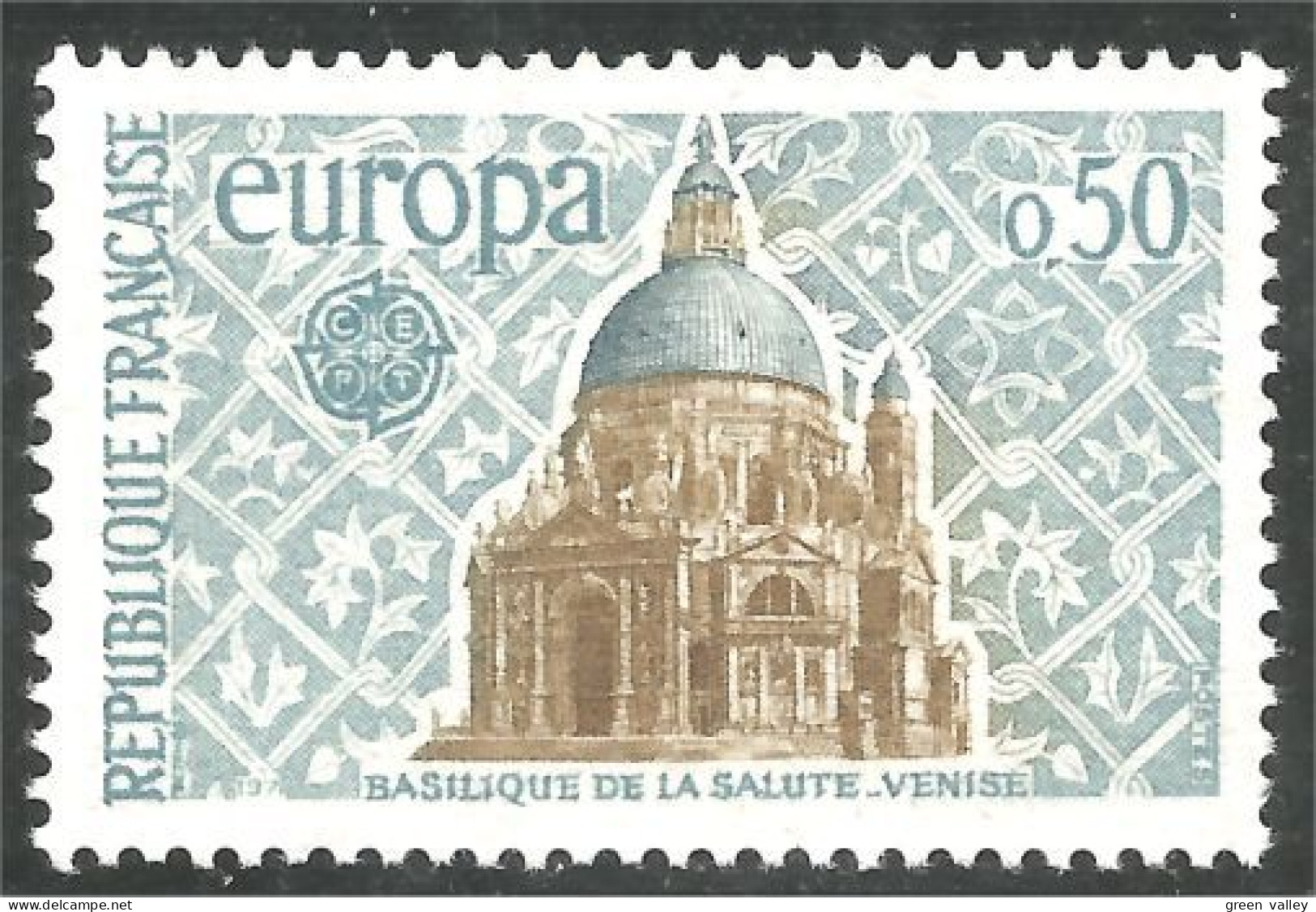 346 France Yv 1676 Europa 1971 Basilique Salute Venise Venice MNH ** Neuf SC (1676-1c) - Iglesias Y Catedrales