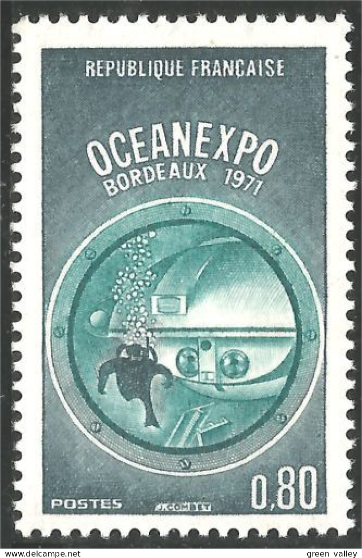 346 France Yv 1666 Oceanexpo Plongeur Diver Hublot Porthole MNH ** Neuf SC (1666-1) - Natura